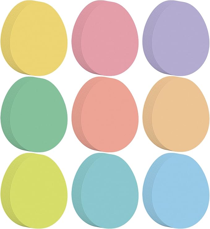 108 Piece Easter Egg Cutouts