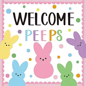 Easter Peeps Bulletin Board