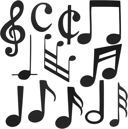 60 Piece Musical Notes Wall Decor