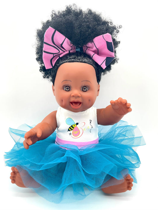 Positively Puffy BeeBlack Baby Doll Natural Curly Hair