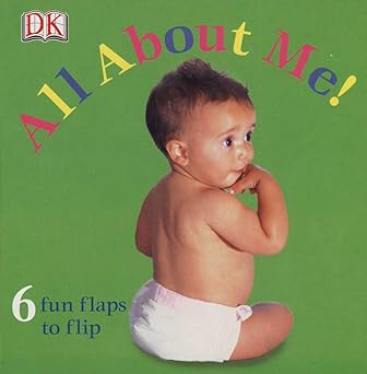 Book cover of 'All About Me' with a child on a green background