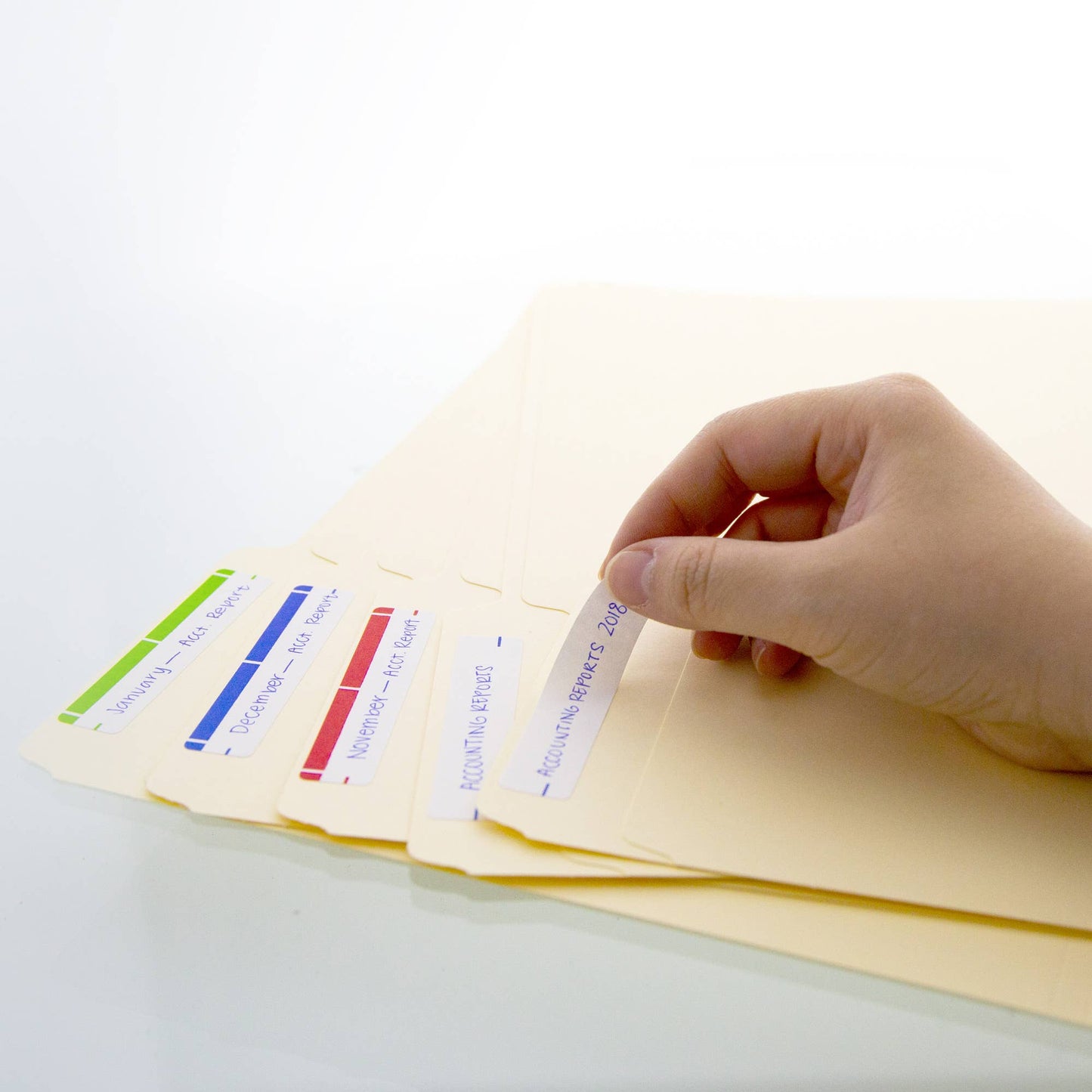 Assorted Color File Folder Label (126/Pack): 24