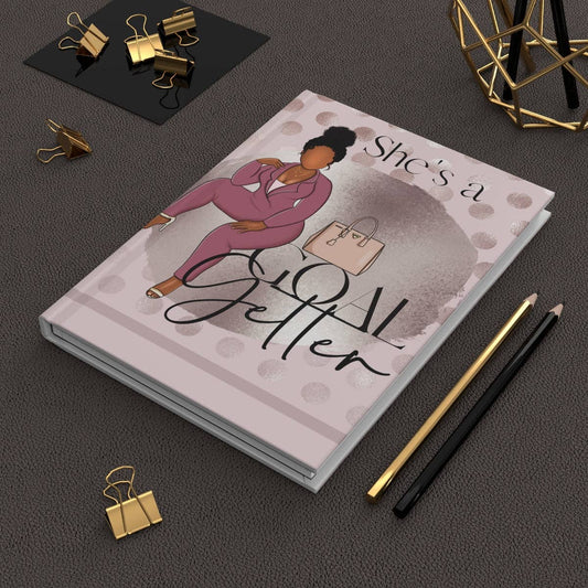 Goal Getter Pink Blush Hardcover Journal: Journal