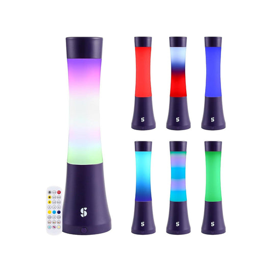 Special Supplies Sensory Light Lava  Lamp for Kids and Adults – Color Changing LED Desk Lamp with Remote – Calming Night Light for Sensory Room, Bedroom, Therapy, Relaxation, Home Décor: Purple