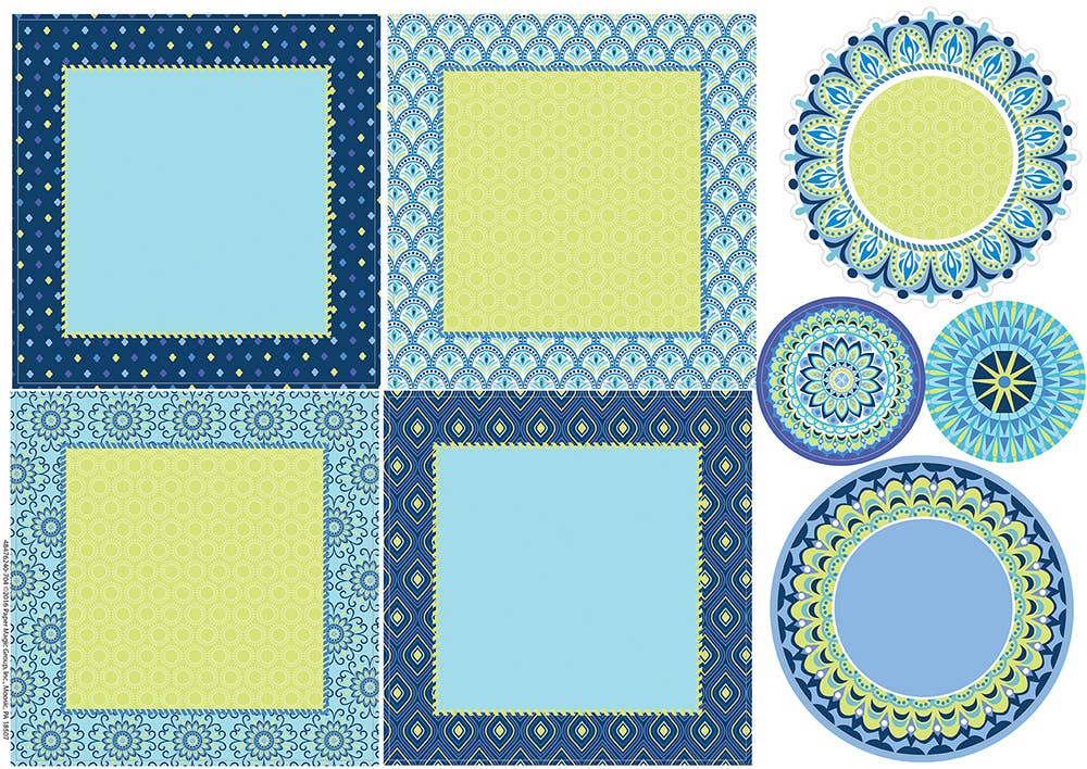 Blue Harmony Welcome Bulletin Board Set