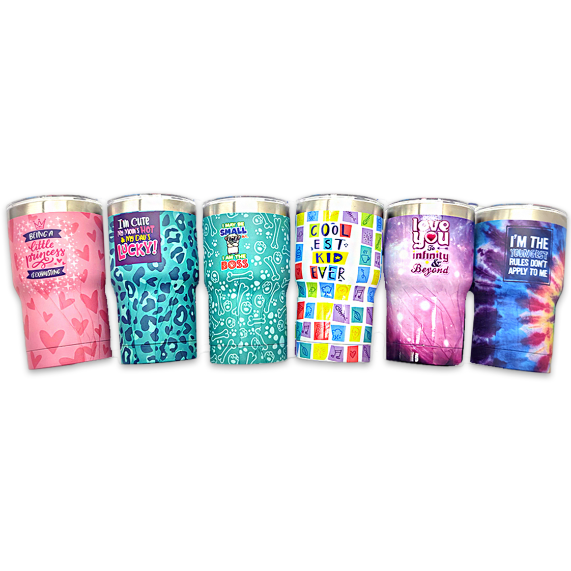 12OZ INSULATED KIDS CUPZ 6 PIECES PER DISPLAY