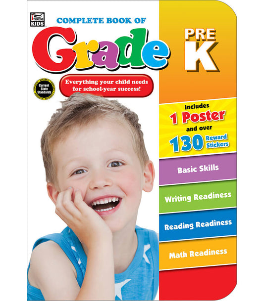 Complete Book of PreK Workbook Grade PK-K
