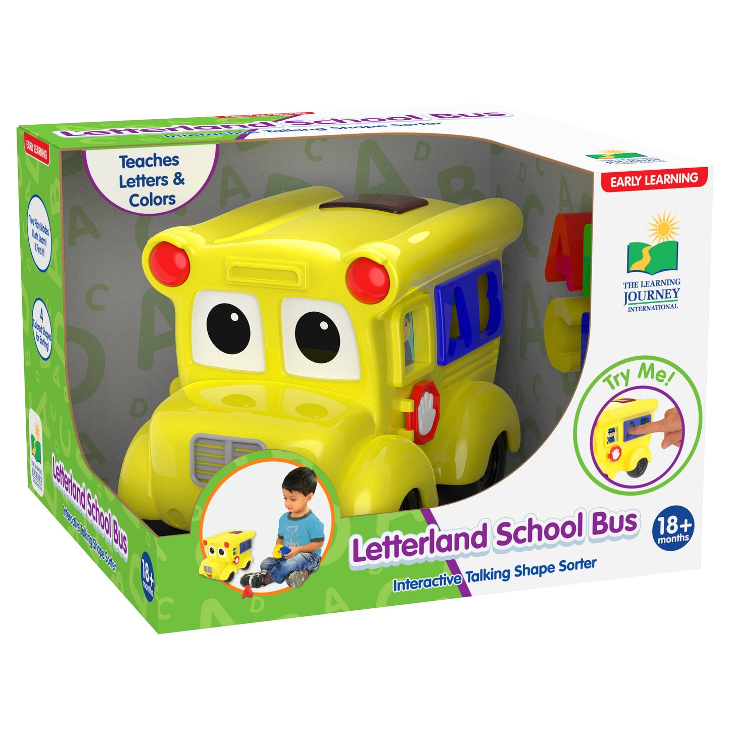 Talking Shape Sorter - Letterland Schoolbus: Plastic