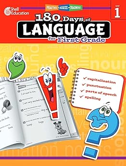 Shell Education 180 Days of Language for First Grade