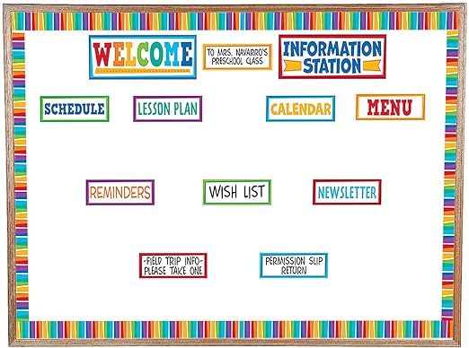 Preschool Welcome Bulletin Board Set