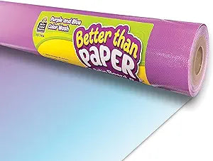 Teacher Created Resources Purple and Blue Color Wash Better Than Paper Bulletin Board Roll