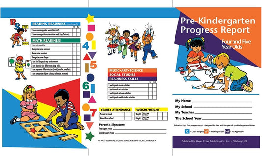Hayes Pre-Kindergarten Progress Report (4 and 5 Year olds)