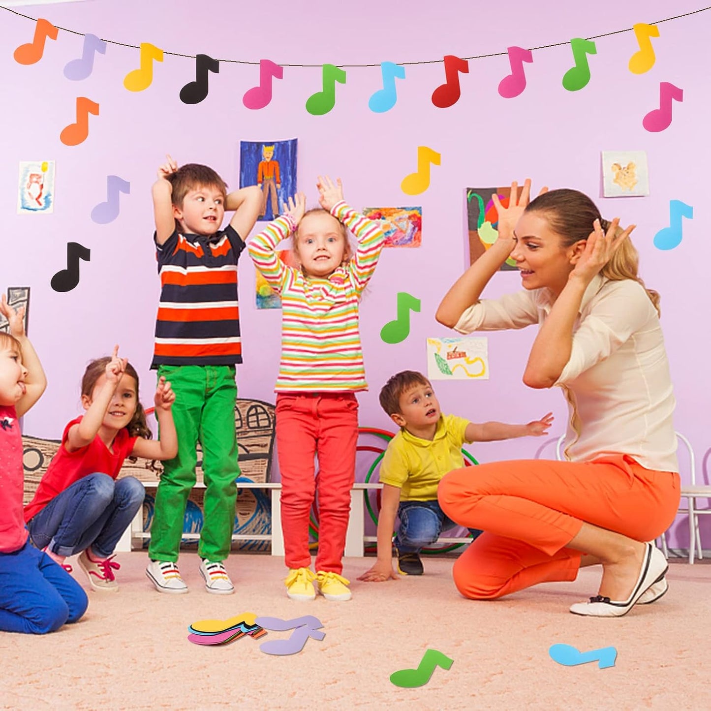 72 piece Musical Notes Colorful