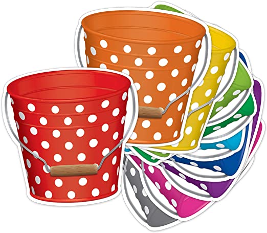 Teacher Created Resources Polka Dots Buckets Paper Accents