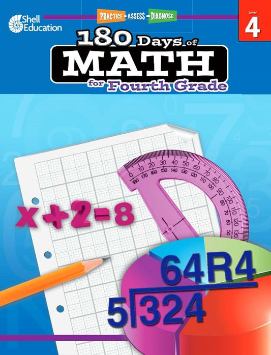 Shell Education 180 Days of Math for Fourth Grade