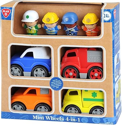 Play Adjustable and Comfortable Mini Wheels 4 in 1 for Indoor & Outdoor Children Toy with Light Effect 24 Months & up,