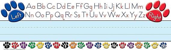 Teacher Created Resources Paw Alphabet Name Plate