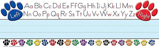 Teacher Created Resources Paw Alphabet Name Plate