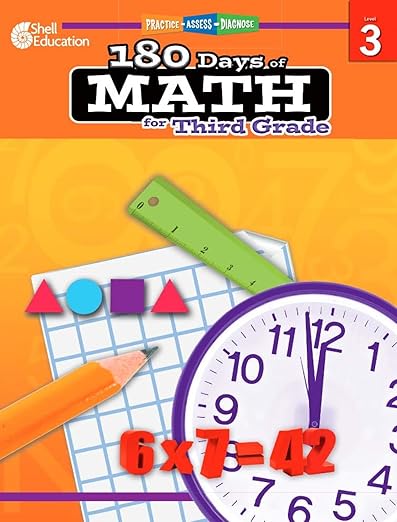 Shell Education 180 Days of Math for Third Grade