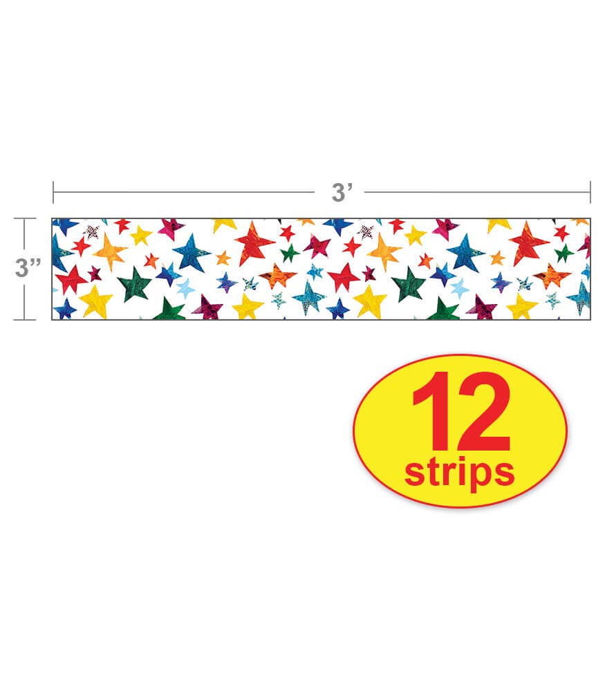 World of Eric Carle Sparkling Stars Straight Borders