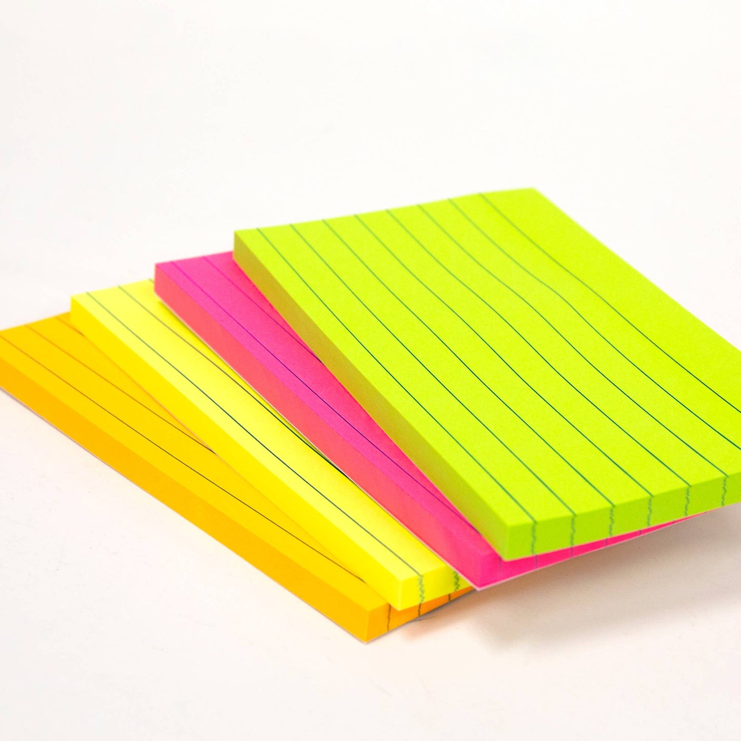 Lined Stick On Notes Neon 3" X 5" 70 Ct.: 24