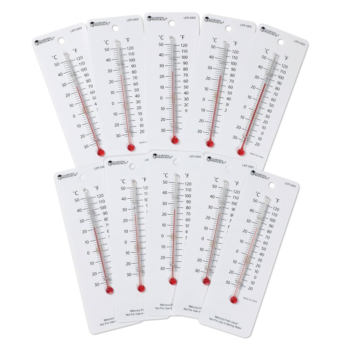 Student Thermometers, Set of 10
