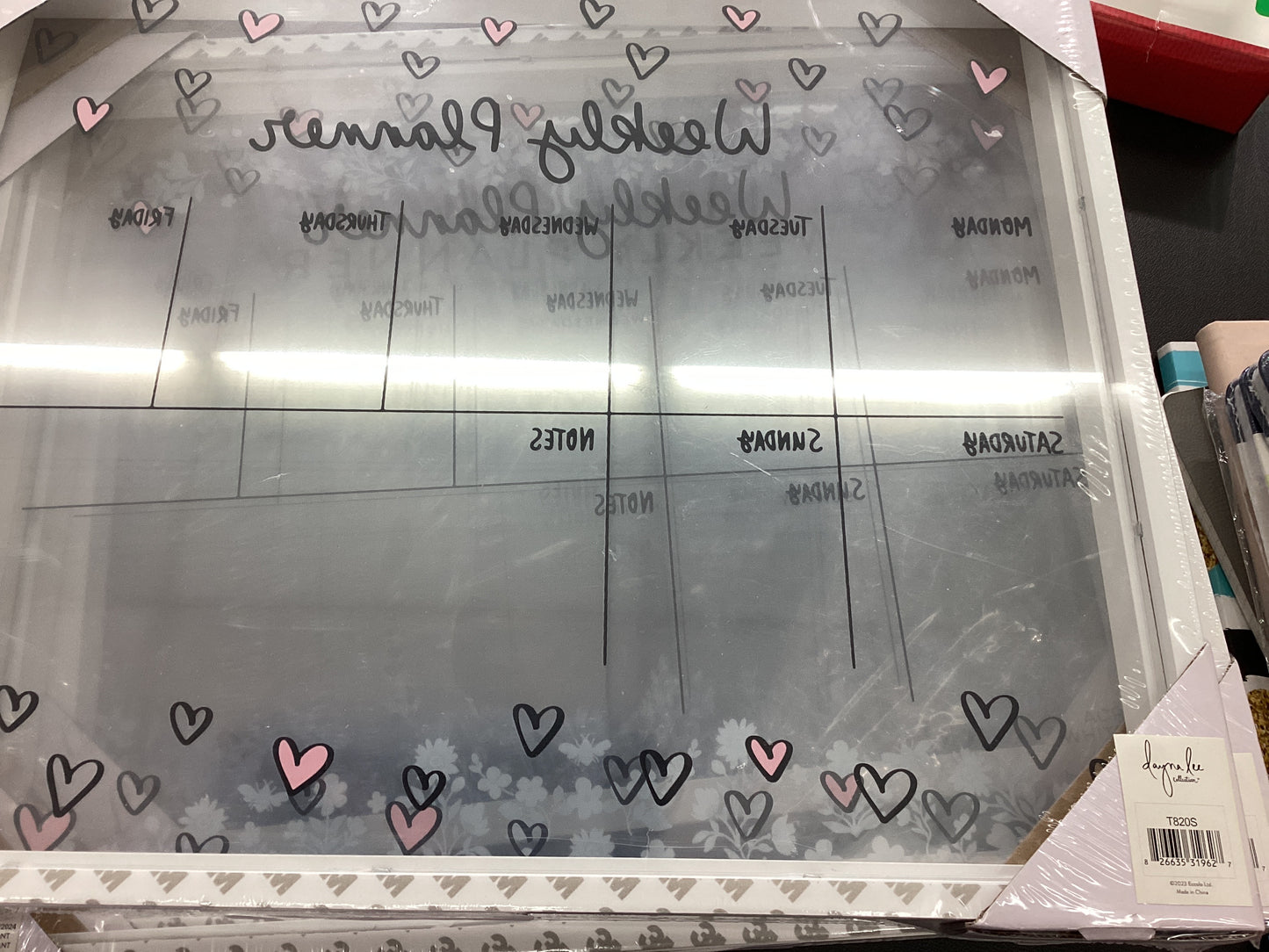 Acrylic Weekly Planner Board