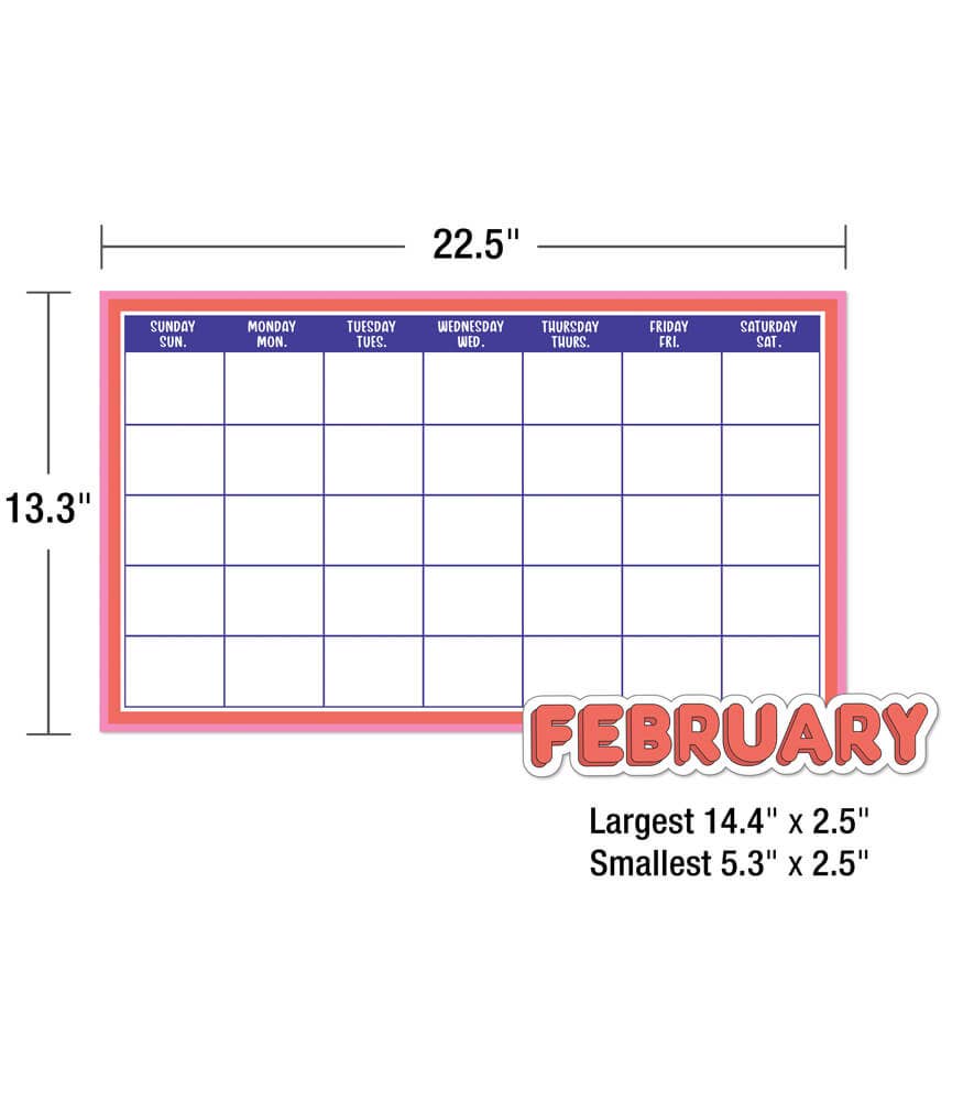 We Stick Together Calendar Bulletin Board Set