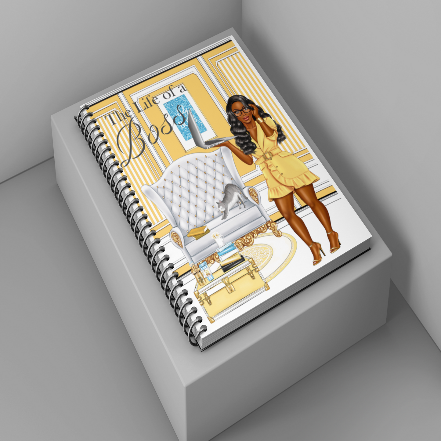 Boss Lady Moves Notebook: Spiral Notebook
