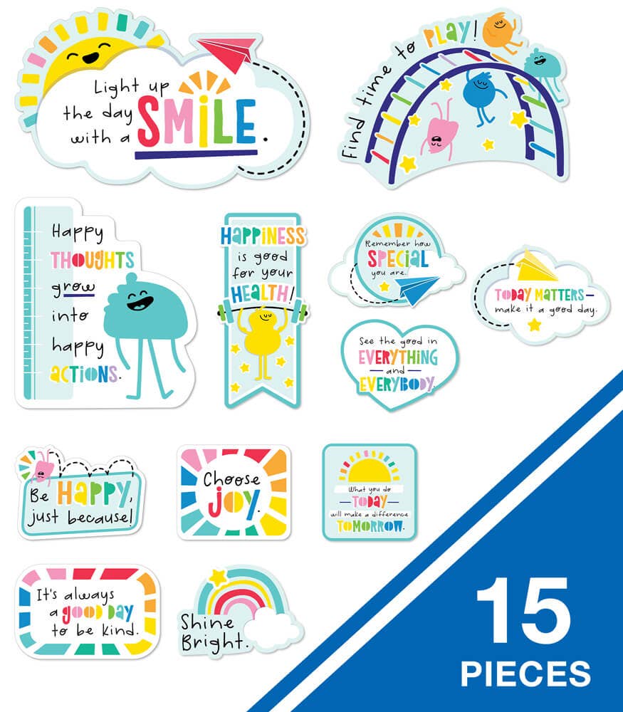 Happy Place Motivational Mini Bulletin Board Set