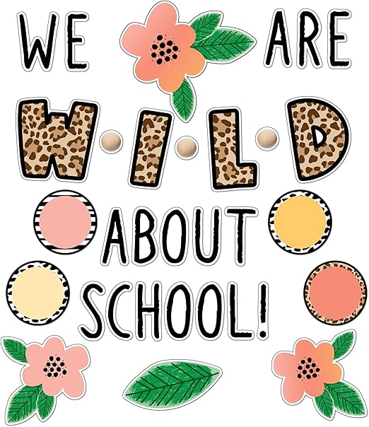 We are Wild About School Bulletin Board Set
