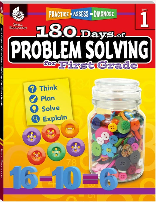 Shell Education 180 Days of Problem Solving for First Grade