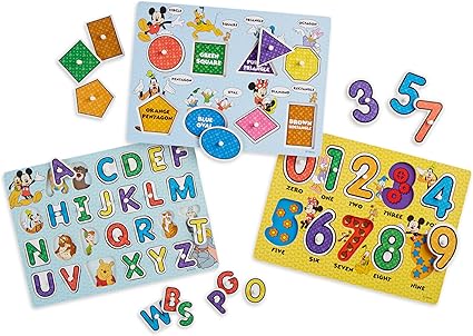 Melissa & Doug Disney Wooden Peg Puzzles