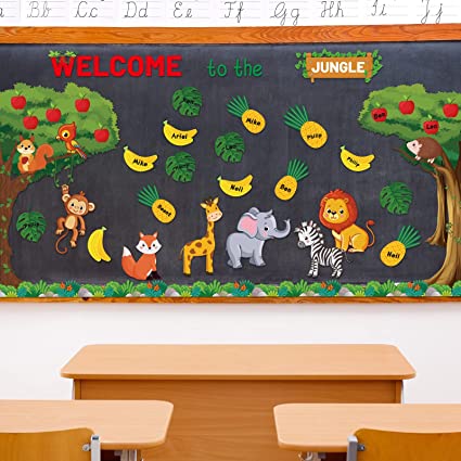 Welcome to The Jungle Bulletin Board Set