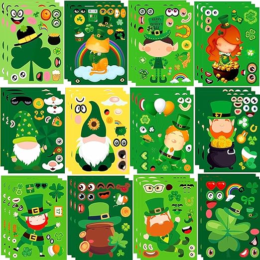 St. Patrick's Day Stickers for Kids, Make Your Own St Patricks Day Stickers Accessories