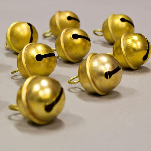 12 Pcs Jingle Bells, Express Polar Sleigh Bells; Silver or Gold