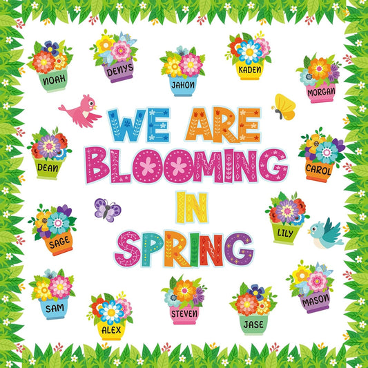 Spring Flowerpot Bulletin Board