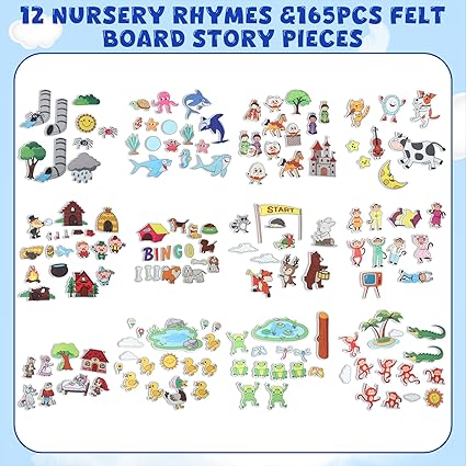 12 Set Felt Board Stories Pieces Set