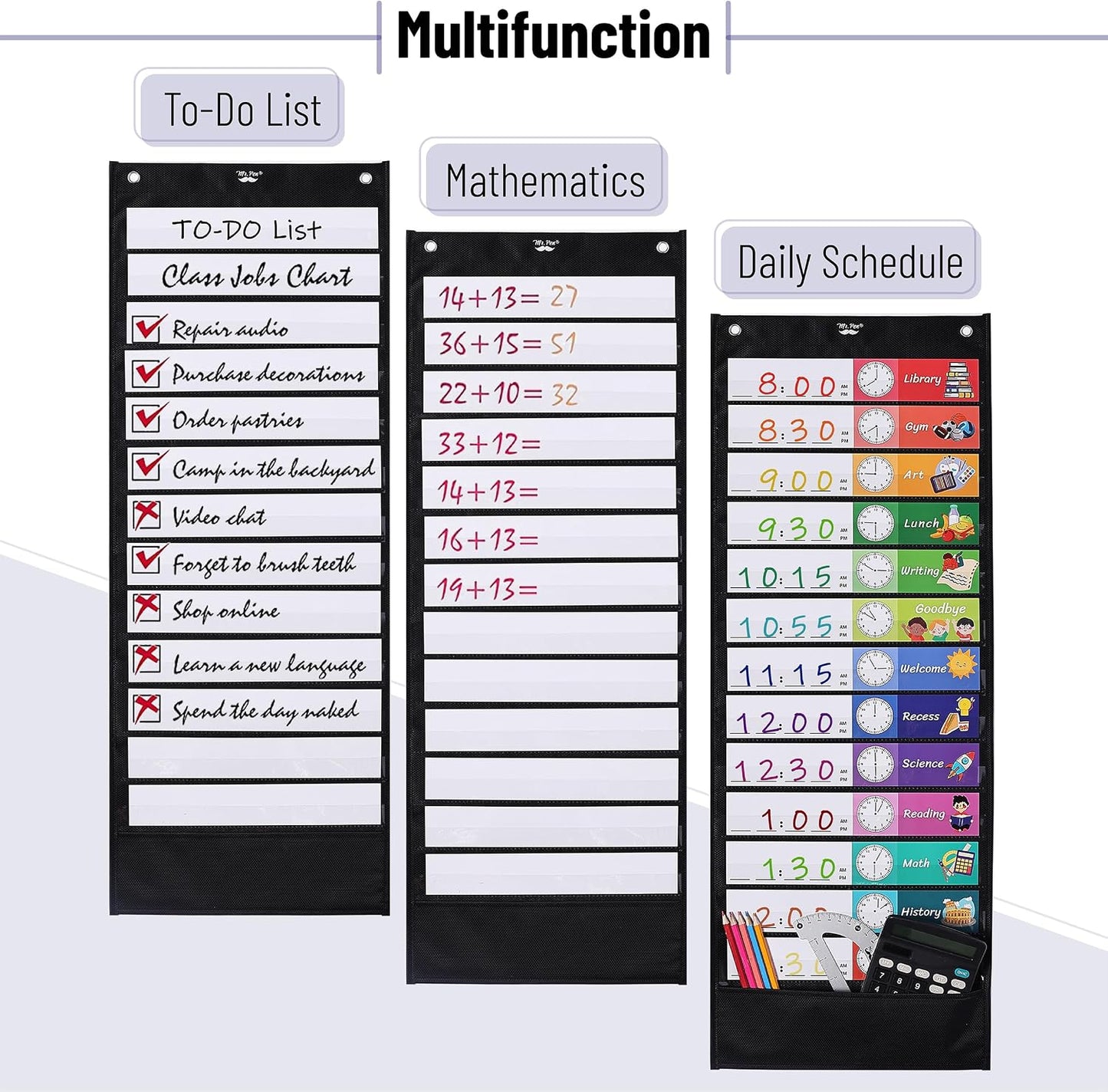 Mr. Pen- Daily Schedule Pocket Charts
