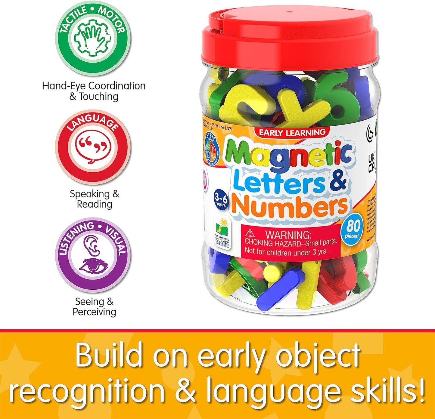 Early Learning – Magnetic Letters & Numbers: Plastic
