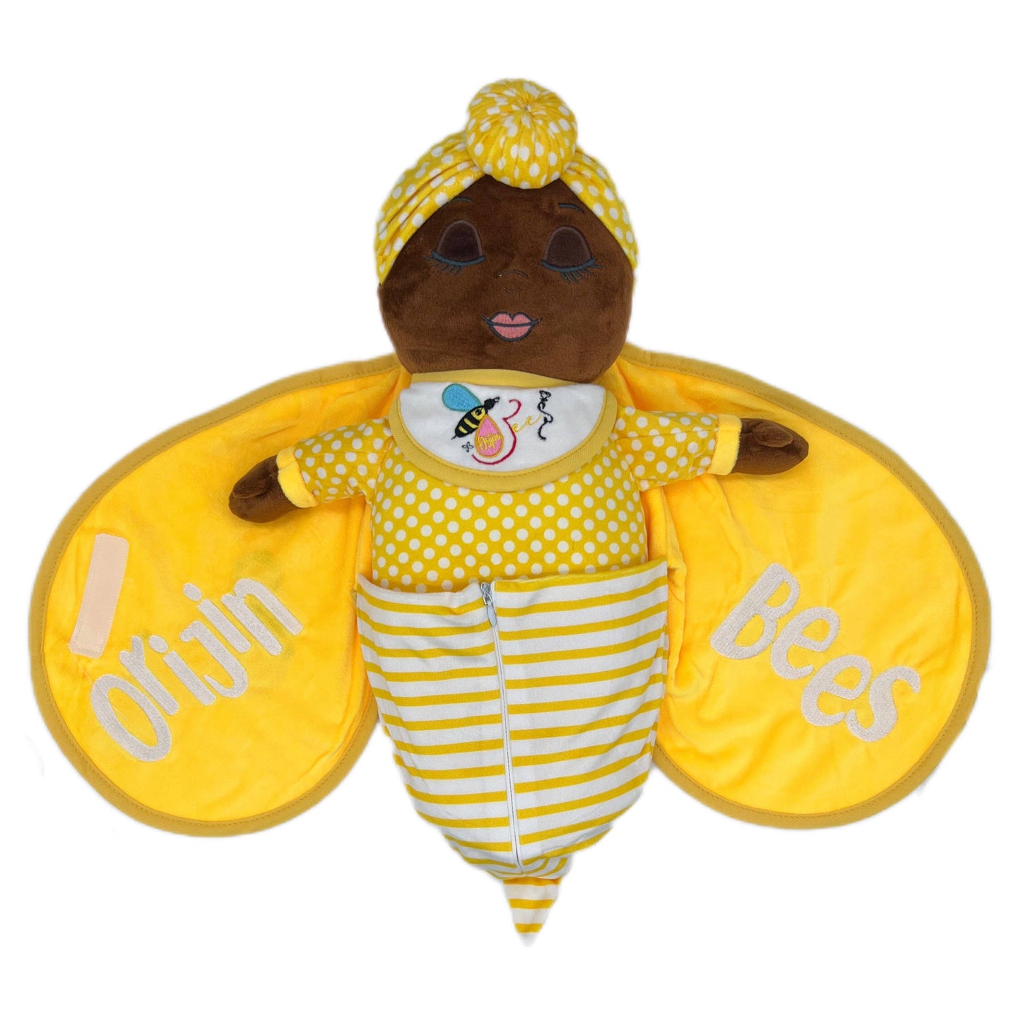 Nu'Bee Plush Baby Doll - Yellow