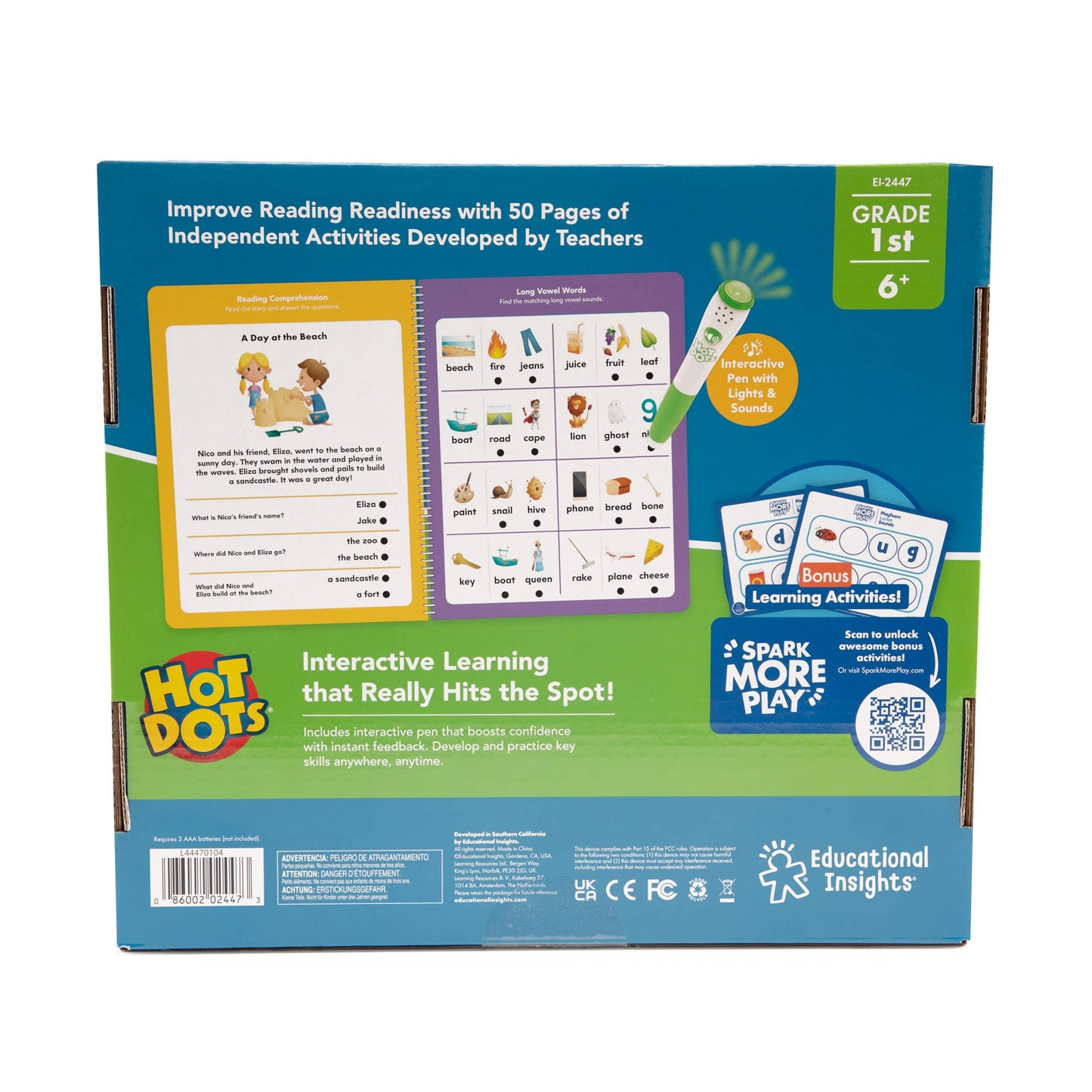 Hot Dots Let's Learn Reading - 1st Grade