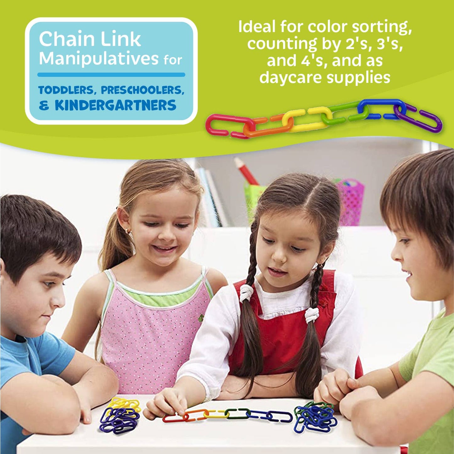 120 Rainbow Math Links With Tote