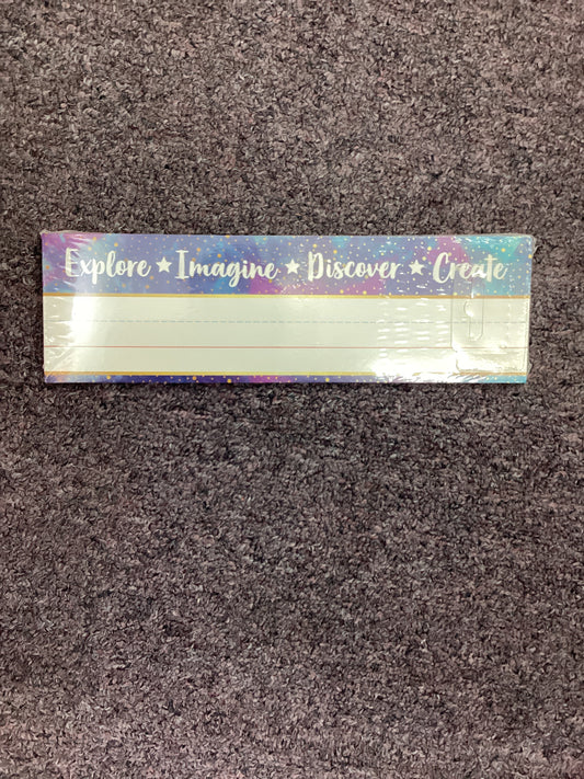 Explore Imagine nameplates