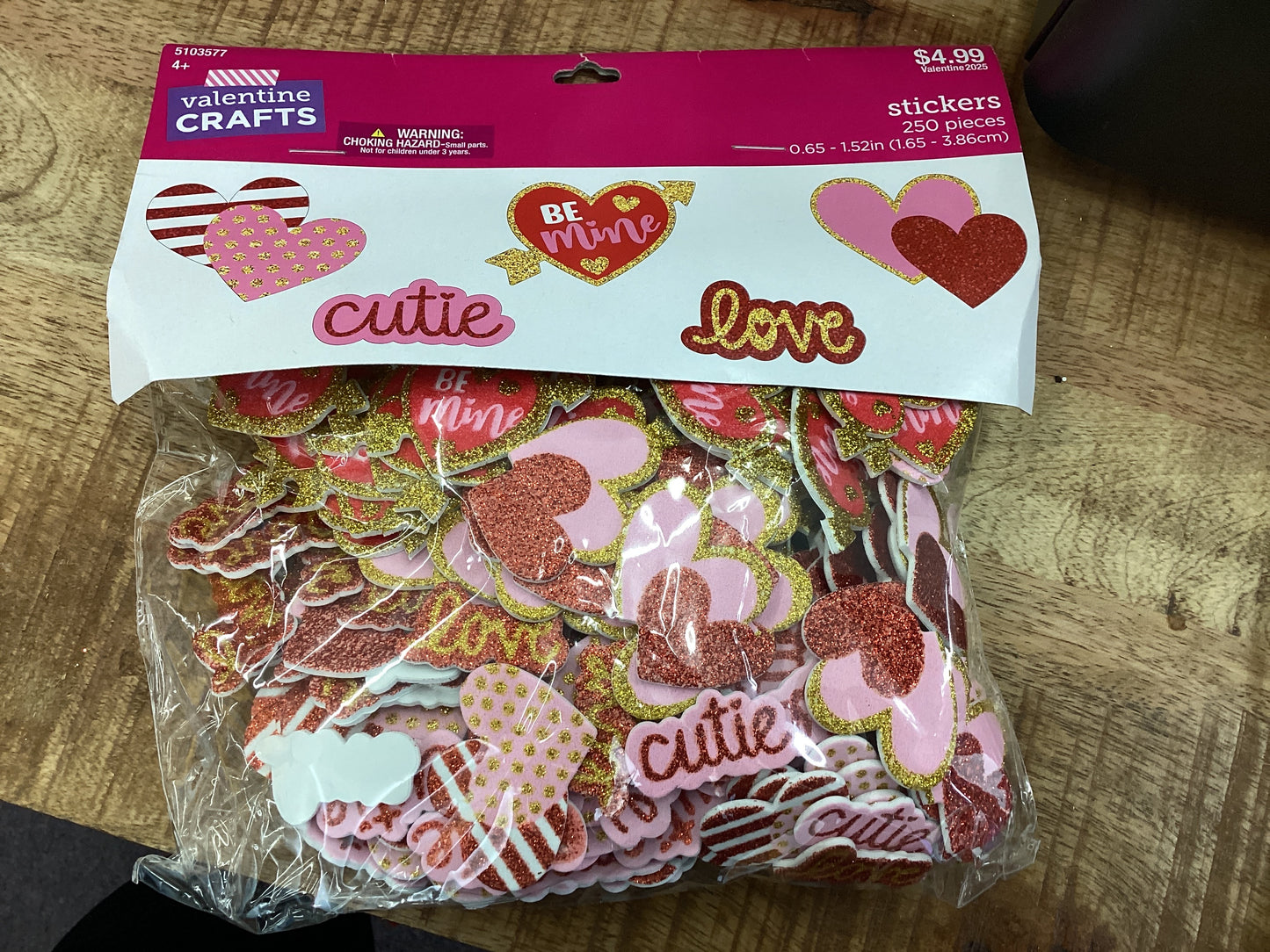 Valentine Crafts 250 Piece Stickers