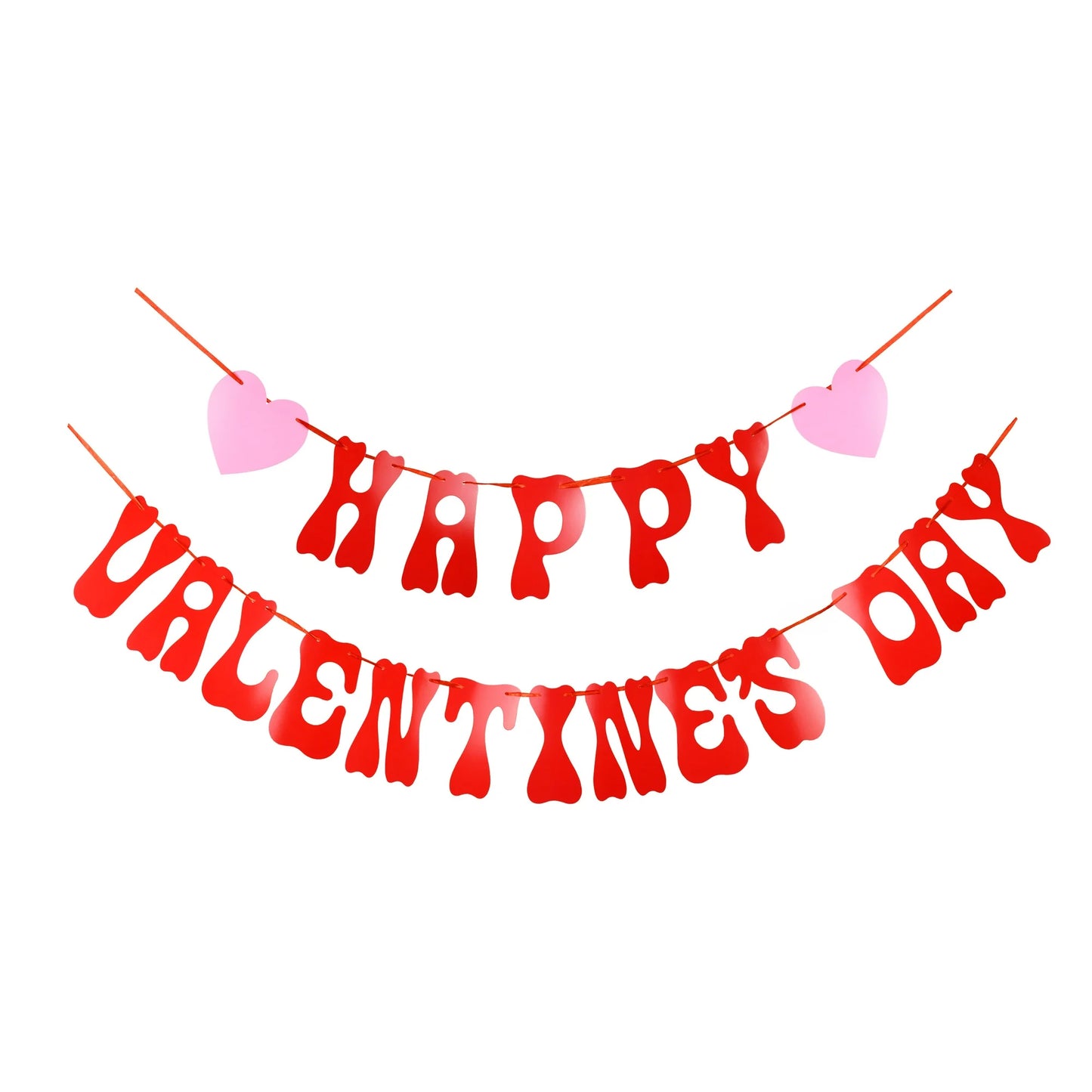 Happy Valentine's Day Decoration Kit, Pink and Red, 10 Pieces, Valentine's Day by Way To Celebrate