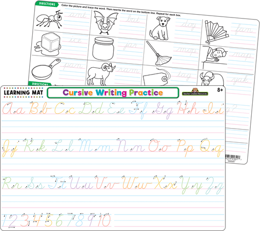 Cursive Writing Practice Learning Mat