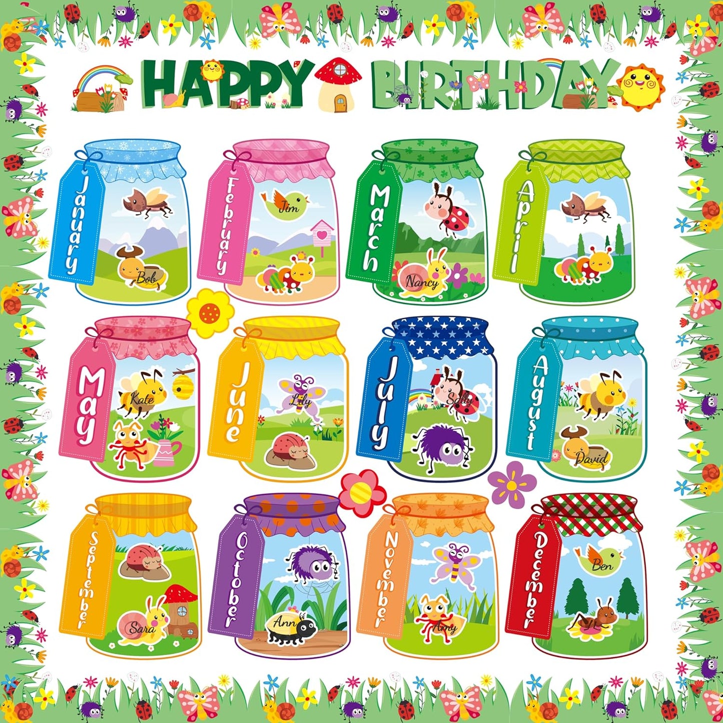 Birthday Bulletin Board Decorations