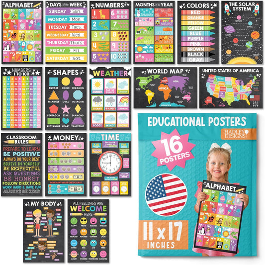16 Educational Posters