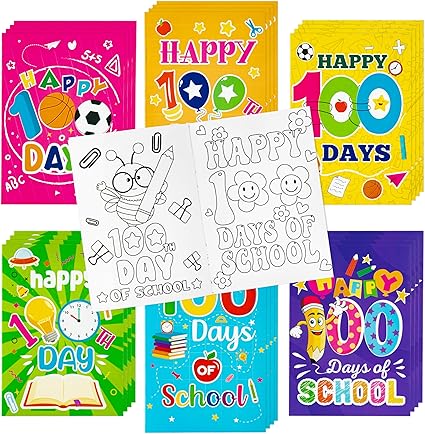 100th Day of School Coloring Books